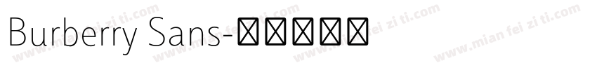 Burberry Sans字体转换